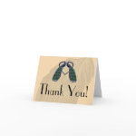 Vintage Peacock Thank You Notes zazzle_card