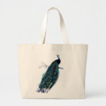 Vintage Peacock Tote Bags