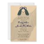 Vintage Peacock Wedding Invitations zazzle_invitation