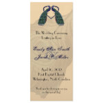 Vintage Peacock Wedding Programs zazzle_invitation