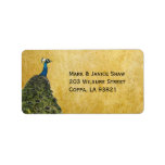 Vintage Peacocks Personalized Address Label
