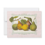 Vintage Pears Autumn Harvest Dinner Party Announcements