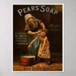 Vintage Pears Soap Poster posters