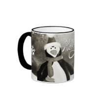 Vintage Penguin Merry Christmas Mug