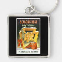 Vintage Pennsylvania Railroad Key Chain