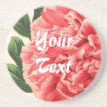 Vintage Peony / Retro Pfingstrose Coaster