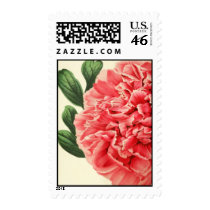 Vintage Peony / Retro Pfingstrose Postage Stamps