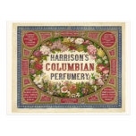 Vintage Perfume Label postcards