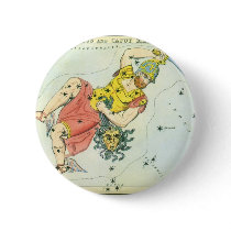 Vintage Perseus and Caput Medusa Pinback Buttons