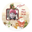 Vintage Personalized Photo Christmas Stickers by jamiecreates1 Vintage Personalized Photo Christmas Stickers