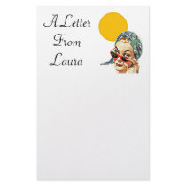 vintage Personalized Stationery A note from name