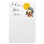 vintage Personalized Stationery A note from name