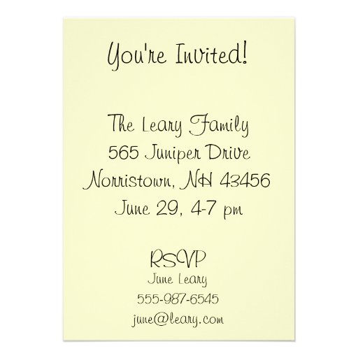 Vintage Petals Invitation