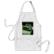 Vintage Peugeot Ad Altered - Green aprons by vintagegiftmall Vintage Peugeot Ad Altered - Green aprons