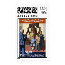 Vintage Philadelphia stamp by Pucepitou Vintage Philadelphia stamp