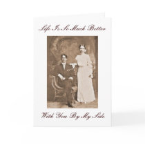 Vintage Photo Anniversary Card