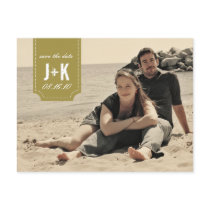 Vintage Photo Save the Date Template Postcard