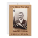 Vintage Photograph Family Reunion Personalized Invites