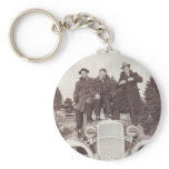 Vintage Photograph Men on a Car Hood