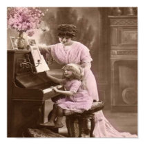 Vintage Piano Lessons Poster posters by cooltees Vintage Piano Lessons Poster posters