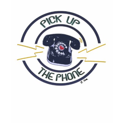 Vintage Pick Up The Phone T-Shirt by LittleMilkyShop