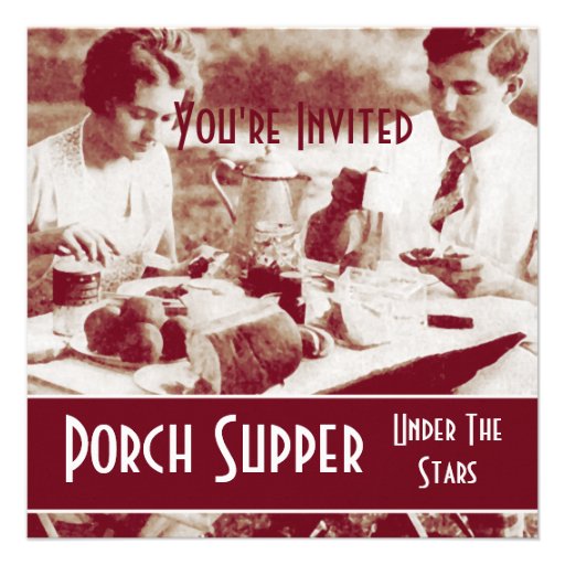 Vintage Picnic Party Invitation