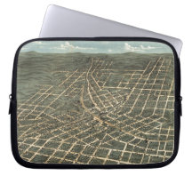 Vintage Pictorial Map of Atlanta (1871) Laptop Computer Sleeves
