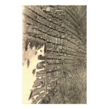Vintage Pictorial Map of Baltimore (1912) Personalized Stationery