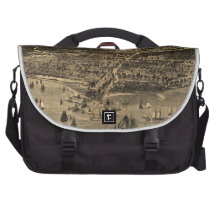 Vintage Pictorial Map of Chicago (1871) Laptop Bags