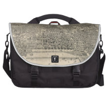 Vintage Pictorial Map of Chicago (1916) Laptop Computer Bag