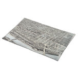 Vintage Pictorial Map of Manchester NH (1876) Place Mat