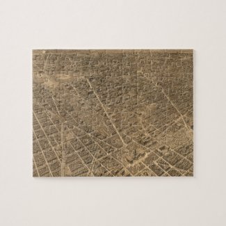 Vintage Pictorial Map of Washington D.C. (1921) Jigsaw Puzzle