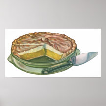 Vintage Pie; Lemon Meringue Posters