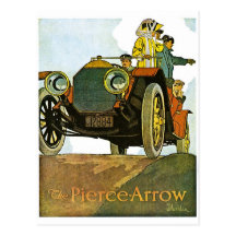 Vintage Pierce-Arrow Advertisement Postcards