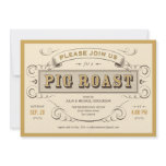 Vintage Pig Roast Invitations