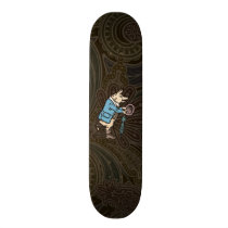 Vintage Pig Wearing Jacket Skate Deck