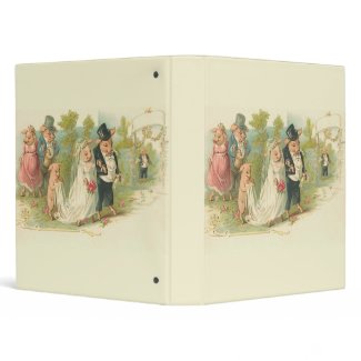 Vintage Pigs Wedding binder