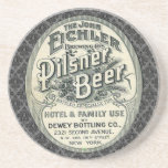 Vintage Pilsner Beer Ad Label coasters