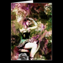 Vintage Pin Up Card cards