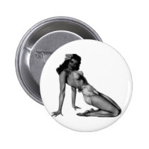 Vintage Pin Up Design! buttons