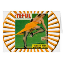 Vintage Pin Up Girl Card