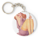 Vintage Pin Up Girl Key Chains