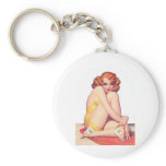 Vintage Pin Up Girl Key Chain