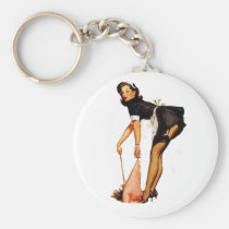 Vintage pin-up girl keychains keychains
