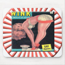 Vintage Pin Up Girl Mousepad