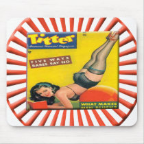 Vintage Pin Up Girl Mouse Pad