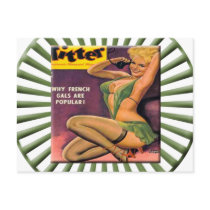 Vintage Pin Up Girl Postcard