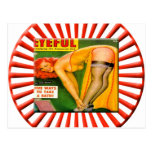 Vintage Pin Up Girl Postcard