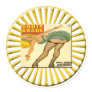 Vintage Pin Up Girl Round Stickers