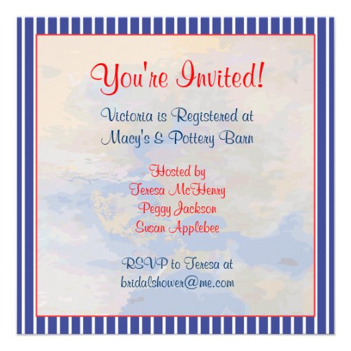 Vintage Pin up Nautical Bachelorette Party Invitations